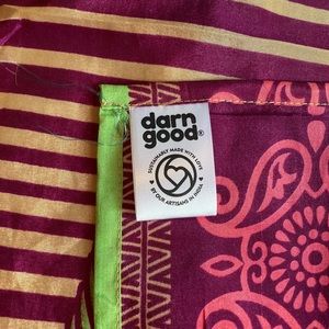 NWOT Upcycled Indian Sari Silk Scarf from Darn Good Yarn